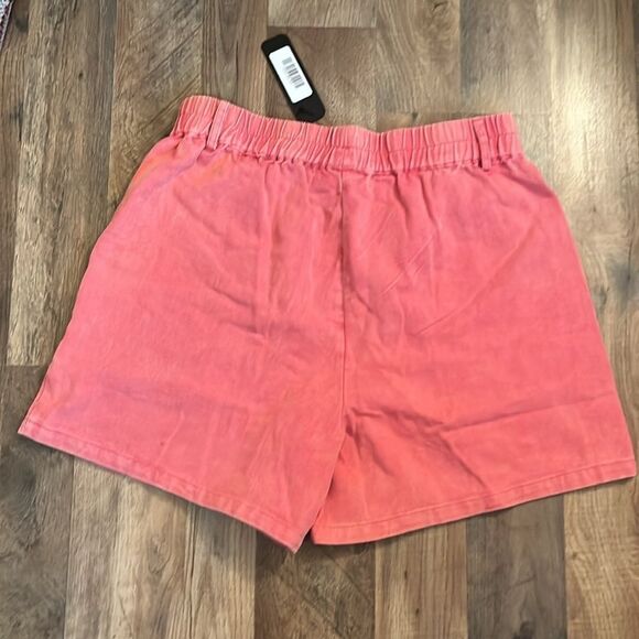 NWT VICI EXTRA LARGE PINK COTTON STETCH WAIST POCKETED SHORTS W16” - Picture 9 of 12